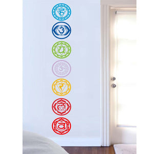 7-Piece Set Chakras Vinyl Wall Stickers