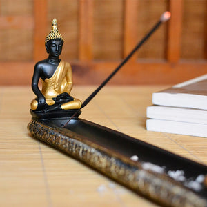 Thai Buddha Stick Incense Burner with Candle Holder