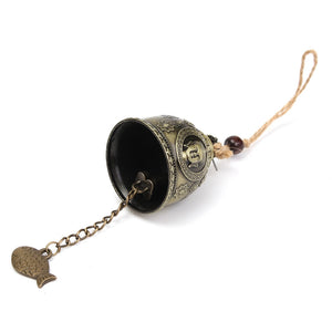 Vintage Buddha Statue Patterned Wind Chime