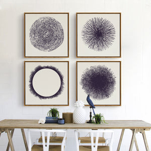Zen Enlightenment Circle Wall Art Canvas Painting
