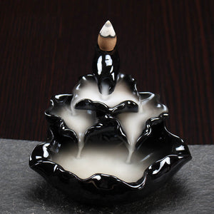 Zen Garden Incense Stick Holder With Backflow Incense Cones
