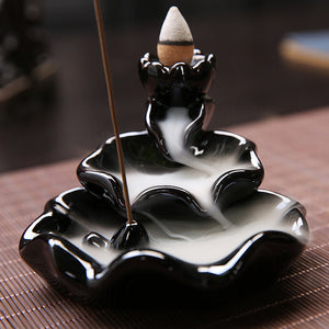 Zen Garden Incense Stick Holder With Backflow Incense Cones