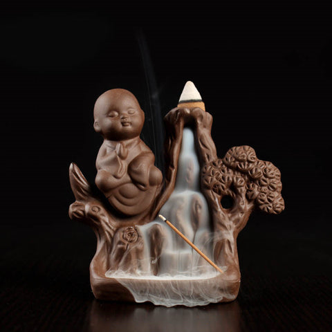 Buddha Incense Burner With Backflow Incense Cones