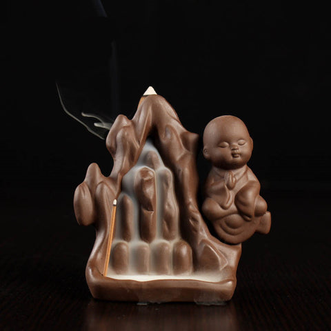 Buddha Incense Burner With Backflow Incense Cones