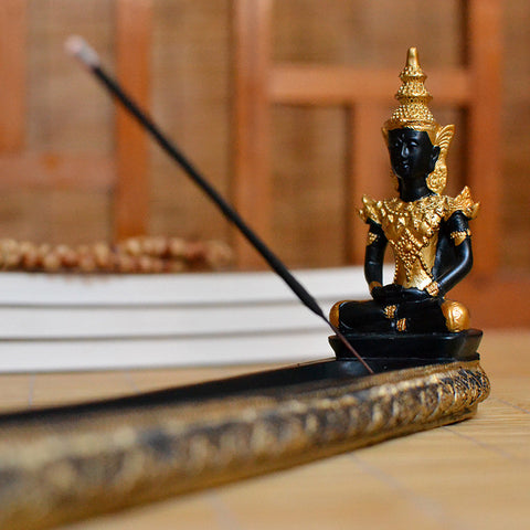 Thai Buddha Stick Incense Burner  with Candle Holder