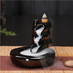 Zen Garden Incense Stick Holder With Backflow Incense Cones