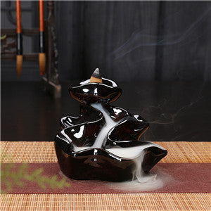 Zen Garden Incense Stick Holder With Backflow Incense Cones