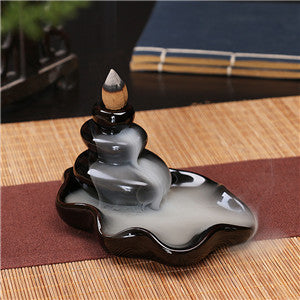 Zen Garden Incense Stick Holder With Backflow Incense Cones