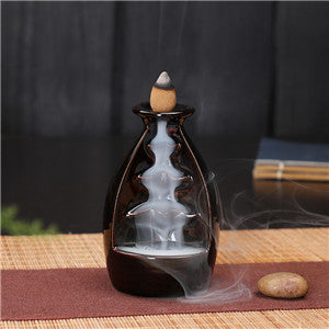Zen Garden Incense Stick Holder With Backflow Incense Cones